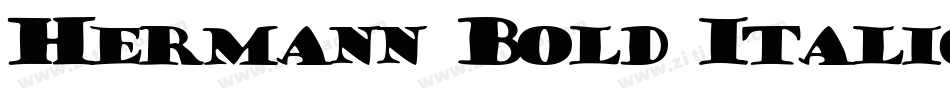 Hermann Bold Italic字体转换
